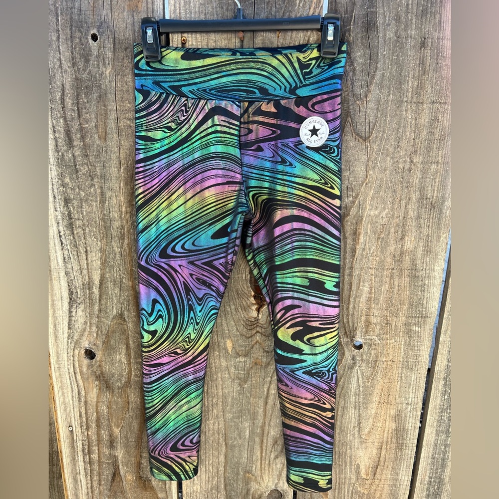 Converse girls’ metallic leggings